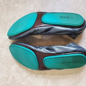 Tieks Silver Ballet Flats